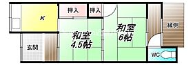 宮町3丁目テラス  ｜ 大阪府八尾市宮町3丁目（賃貸テラスハウス2K・1階・38.00㎡） その2