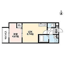 REGALO  ｜ 大阪府東大阪市若江西新町3丁目（賃貸アパート1LDK・1階・32.22㎡） その2