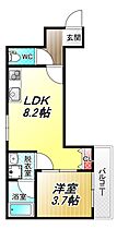 ALEGRIA八尾東本町  ｜ 大阪府八尾市東本町1丁目（賃貸アパート1LDK・3階・29.66㎡） その2