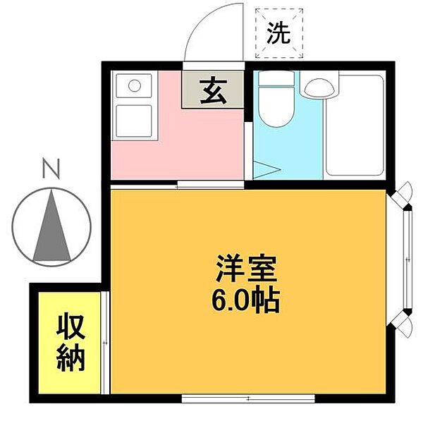 ハイツシャロン 101｜東京都世田谷区羽根木２丁目(賃貸アパート1K・1階・20.00㎡)の写真 その2