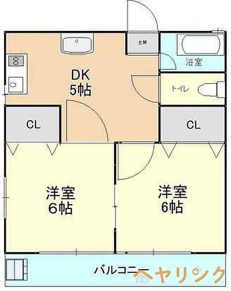 榊原ビル ｜愛知県名古屋市守山区小幡南2丁目(賃貸マンション2DK・4階・38.80㎡)の写真 その2