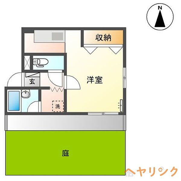 ヴーヴレイ ｜愛知県尾張旭市東大久手町1丁目(賃貸マンション1K・1階・24.75㎡)の写真 その2