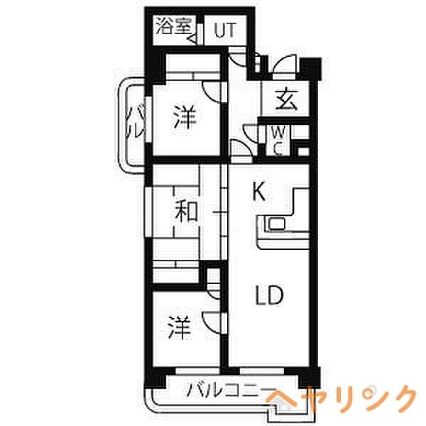 アルカディアII牧の里 ｜愛知県名古屋市名東区牧の里1丁目(賃貸マンション3LDK・2階・68.43㎡)の写真 その2