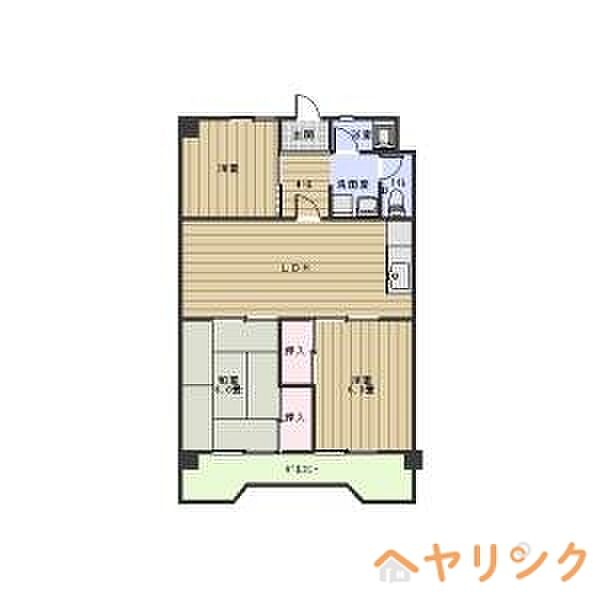 第2信栄ハイツ ｜愛知県名古屋市名東区宝が丘(賃貸マンション3LDK・1階・66.36㎡)の写真 その2