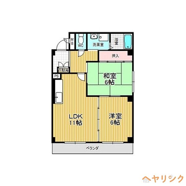 ビューテラス ｜愛知県日進市梅森台2丁目(賃貸マンション2LDK・1階・52.54㎡)の写真 その2