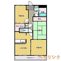 アディー緑ヶ丘  ｜ 愛知県尾張旭市緑町緑ケ丘（賃貸マンション3DK・3階・63.00㎡） その2