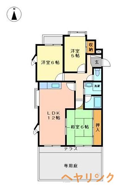 リーフコートII ｜愛知県名古屋市名東区社が丘2丁目(賃貸マンション3LDK・1階・71.80㎡)の写真 その2