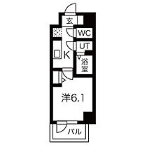 大阪府大阪市東住吉区桑津3丁目（賃貸マンション1K・6階・22.80㎡） その2