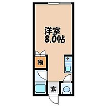 カリーナ泉 202 ｜ 長崎県長崎市泉３丁目17-6（賃貸アパート1R・2階・17.39㎡） その2