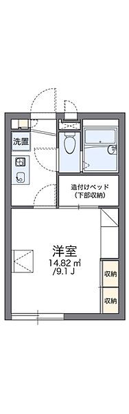 レオパレスローレル松山 205｜長崎県大村市松山町(賃貸アパート1K・2階・23.18㎡)の写真 その2