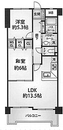グランプレステージ神戸神陵台 2LDKの間取図画像
