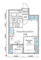 アーバネックス八丁堀  ｜ 東京都中央区八丁堀3丁目3-1（賃貸マンション1LDK・3階・31.48㎡） その2