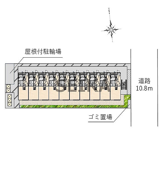 レオパレス佐井通 ｜京都府京都市下京区西七条名倉町(賃貸アパート1K・1階・19.87㎡)の写真 その4