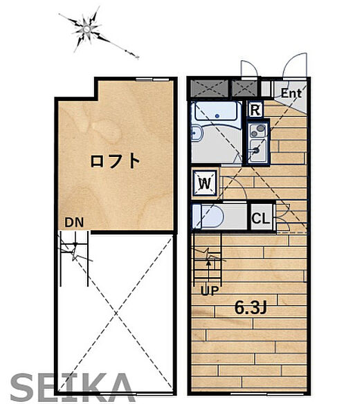 レオパレスＲａｉｎｂｏｗ ｜京都府京都市北区西賀茂大道口町(賃貸アパート1K・1階・19.87㎡)の写真 その2