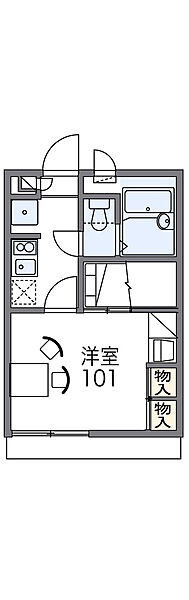 レオパレスシンフォニー ｜大阪府大阪市生野区小路3丁目(賃貸アパート1K・1階・19.87㎡)の写真 その2