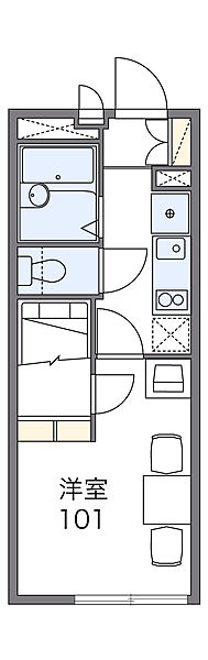 レオパレス南住吉 ｜大阪府大阪市住吉区南住吉1丁目(賃貸マンション1K・1階・19.87㎡)の写真 その2