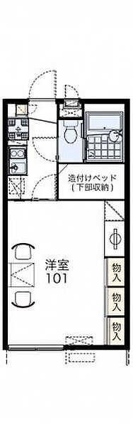 アクアマリン ｜滋賀県守山市勝部5丁目(賃貸アパート1K・2階・26.49㎡)の写真 その2