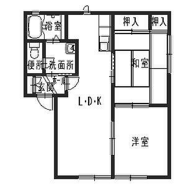 パークアヴェニュー C102｜兵庫県姫路市広畑区蒲田2丁目(賃貸アパート2LDK・1階・50.78㎡)の写真 その2