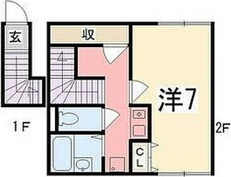 ブラウンコート新町 203｜兵庫県姫路市大津区新町2丁目(賃貸アパート1K・2階・21.00㎡)の写真 その2