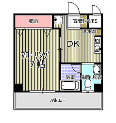 ソレージュ 1DKの間取図画像