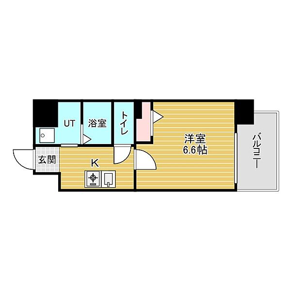 ワールドアイ大阪城EASTII ｜大阪府大阪市東成区大今里4丁目(賃貸マンション1K・7階・23.10㎡)の写真 その2