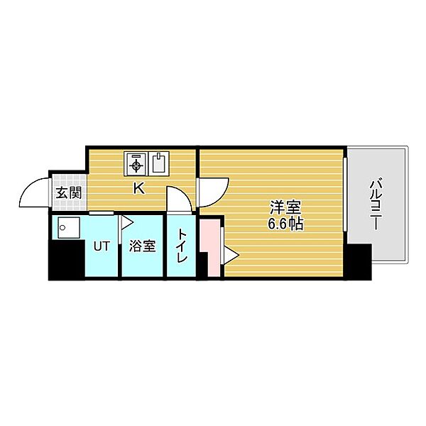 ワールドアイ大阪城EASTII ｜大阪府大阪市東成区大今里4丁目(賃貸マンション1K・3階・23.10㎡)の写真 その2