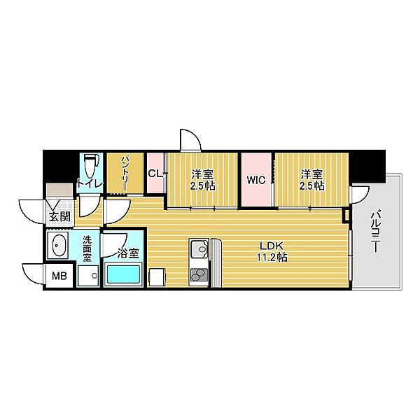 セレニテフラン梅田 ｜大阪府大阪市北区西天満6丁目(賃貸マンション2LDK・11階・41.71㎡)の写真 その2