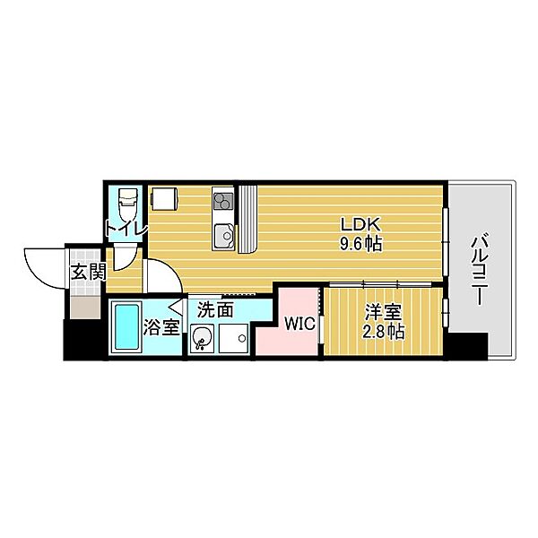 セレニテ難波グランデシュッド 1213｜大阪府大阪市浪速区桜川1丁目(賃貸マンション1LDK・12階・32.95㎡)の写真 その2