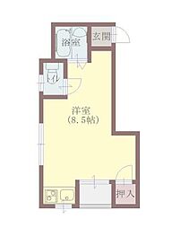 モアセゾン 1Kの間取図画像