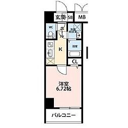 SkyHimeji 1Kの間取図画像