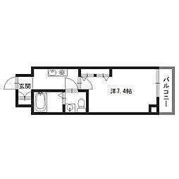 キャピタルアイ姫路 1Kの間取図画像