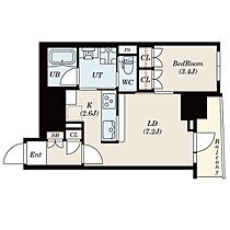 S-RESIDENCE日本橋馬喰町Aere 1201 ｜ 東京都中央区日本橋馬喰町１丁目6-5（賃貸マンション1LDK・12階・34.97㎡） その2