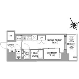 間取図画像 1LDK