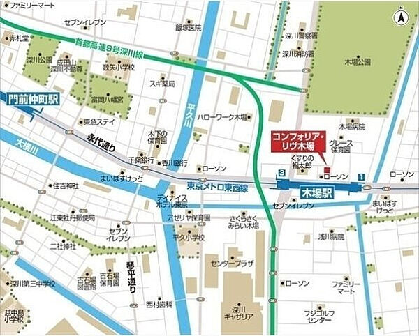 コンフォリア・リヴ木場 ｜東京都江東区木場5丁目(賃貸マンション2LDK・10階・46.87㎡)の写真 その18