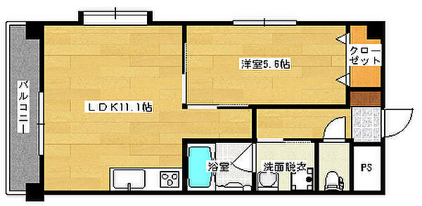 広島県広島市西区南観音７丁目(賃貸マンション1LDK・4階・41.00㎡)の写真 その2