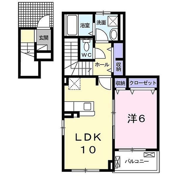 広島県広島市安佐南区川内４丁目(賃貸アパート1LDK・2階・45.41㎡)の写真 その2