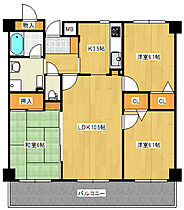 広島県広島市東区戸坂千足１丁目（賃貸マンション3LDK・3階・69.56㎡） その2