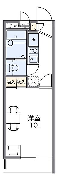 広島県安芸郡海田町西浜(賃貸アパート1K・2階・19.87㎡)の写真 その2