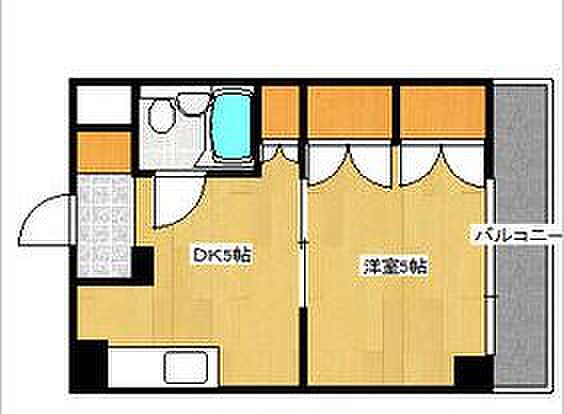 広島県広島市西区天満町(賃貸マンション1DK・3階・26.46㎡)の写真 その2