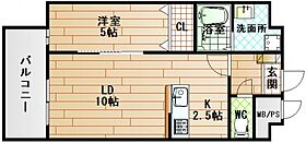 広島県広島市中区住吉町（賃貸マンション1LDK・6階・41.08㎡） その2