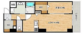 広島県広島市中区橋本町（賃貸マンション1LDK・4階・49.35㎡） その2