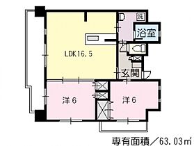 広島県広島市安佐南区大町東３丁目（賃貸マンション2LDK・2階・63.03㎡） その2