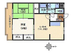 広島県広島市西区井口台２丁目（賃貸マンション2LDK・3階・53.55㎡） その2