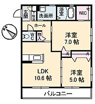 広島県広島市安佐南区山本４丁目（賃貸アパート2LDK・2階・56.70㎡） その2