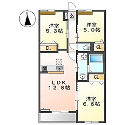 間取図画像 3LDK