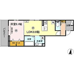 間取図画像 1LDK