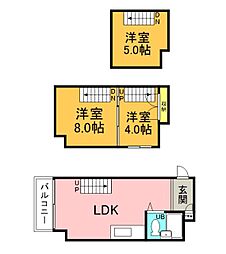 広島電鉄9系統 白島駅 徒歩3分の賃貸マンション 7階ワンルームの間取り