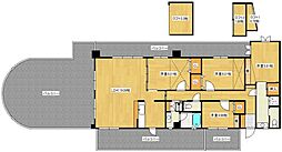 JR山陽本線 向洋駅 徒歩27分の賃貸マンション 6階4LDKの間取り