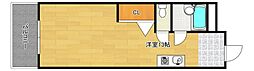 JR可部線 安芸長束駅 徒歩10分の賃貸マンション 1階ワンルームの間取り