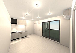 広島電鉄8系統 江波駅 徒歩17分の賃貸アパート 2階1LDKのリビング/ダイニング